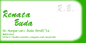 renata buda business card